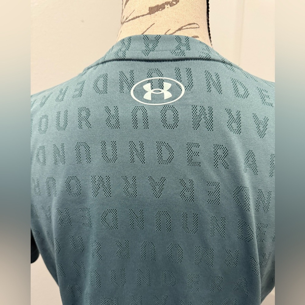 NWOT Under Armour Velocity Wordmark Jacquard Short Sleeve - Picture 6 of 10